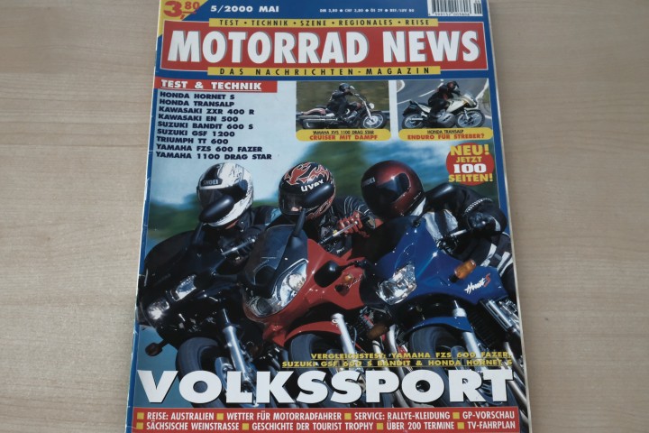 Deckblatt Motorrad News (05/2000)